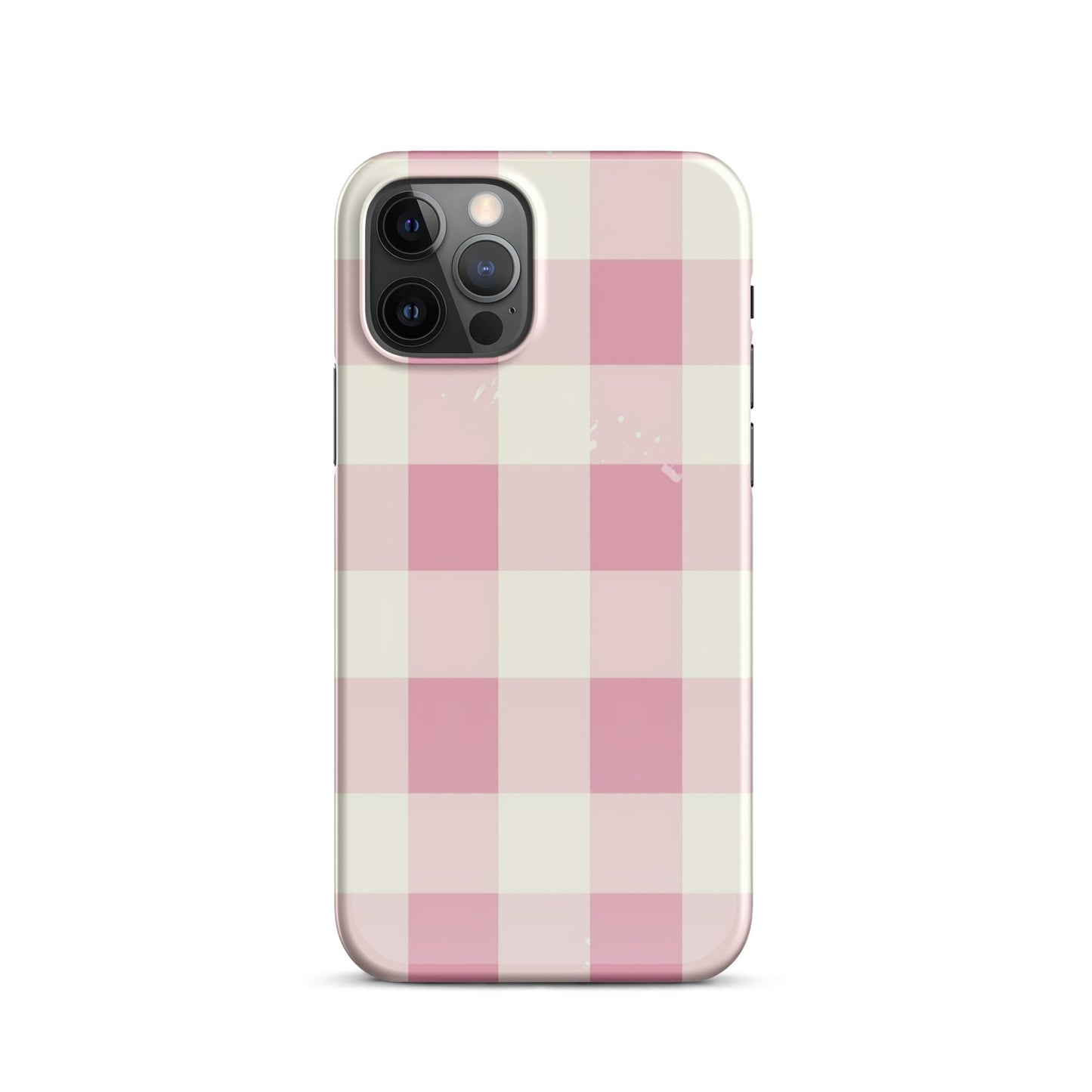 Pink Check Phone case for iPhone