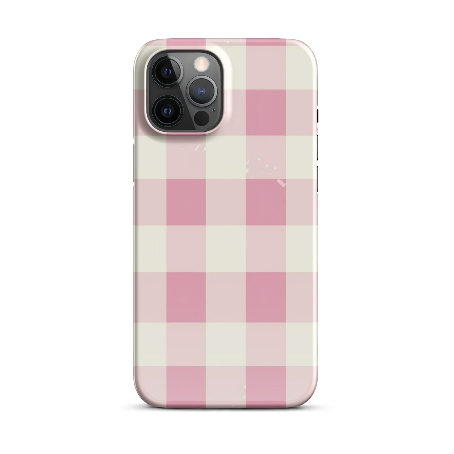 Pink Check Phone case for iPhone
