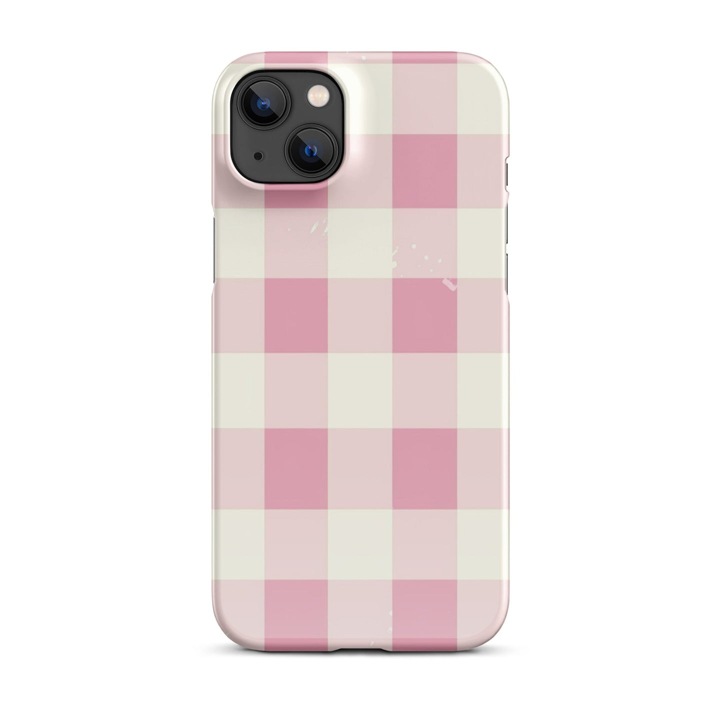 Pink Check Phone case for iPhone