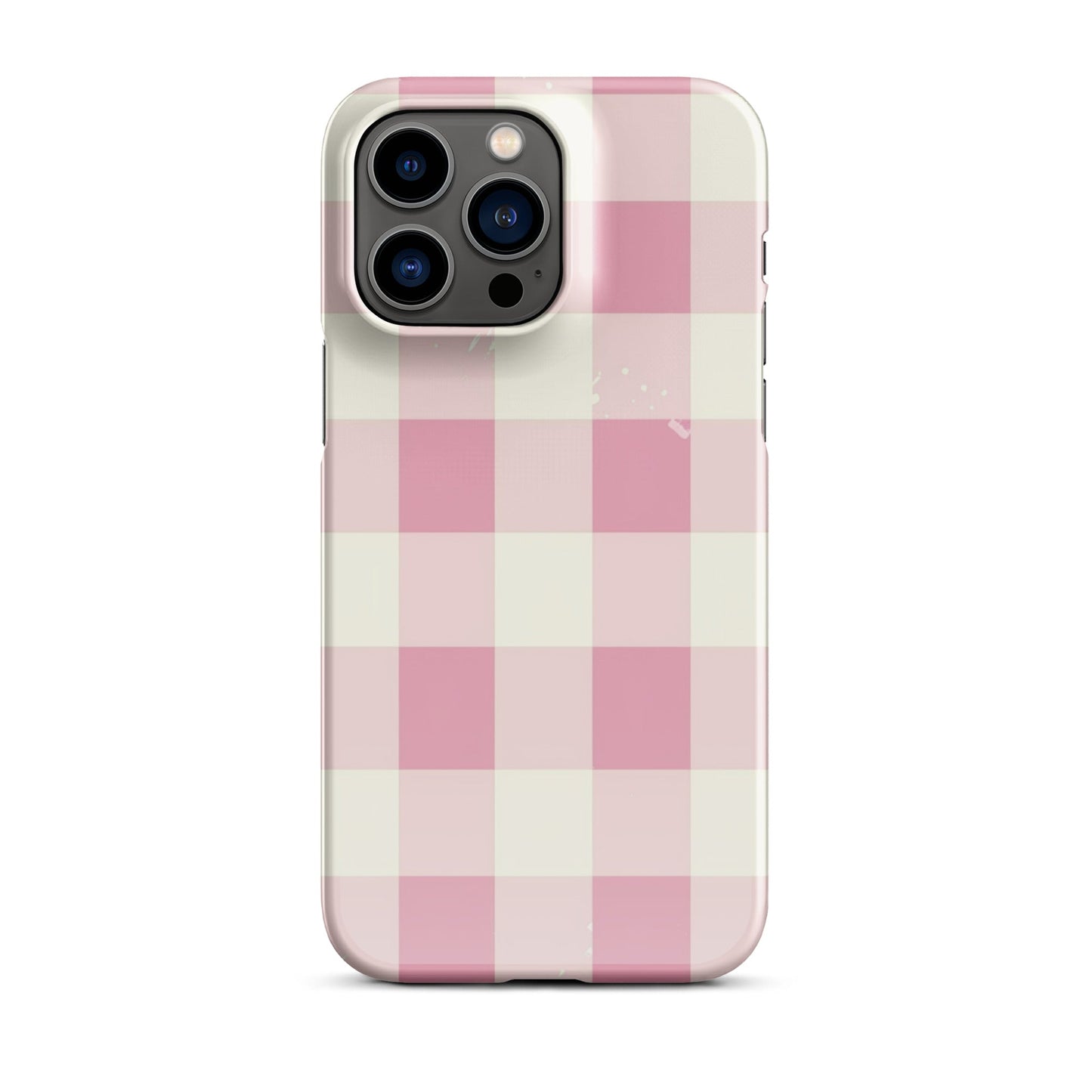 Pink Check Phone case for iPhone