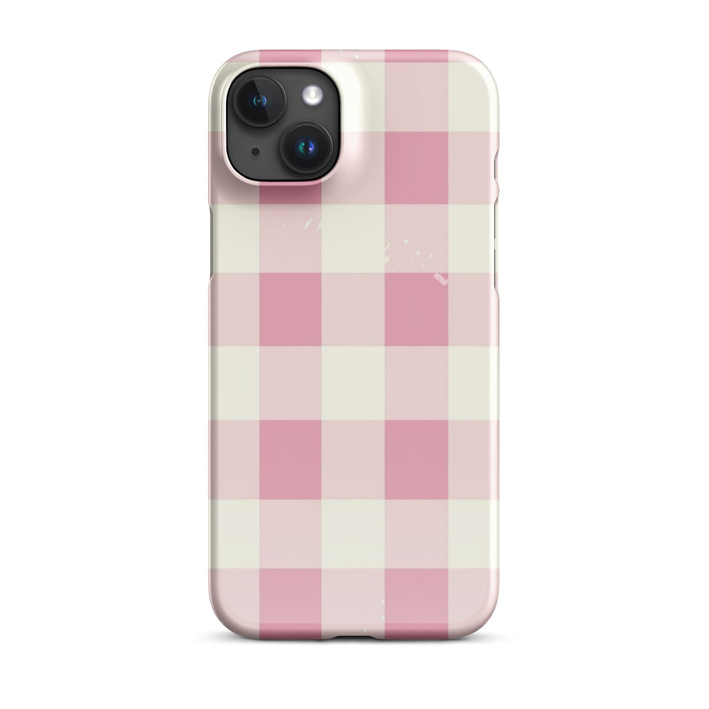 Pink Check Phone case for iPhone
