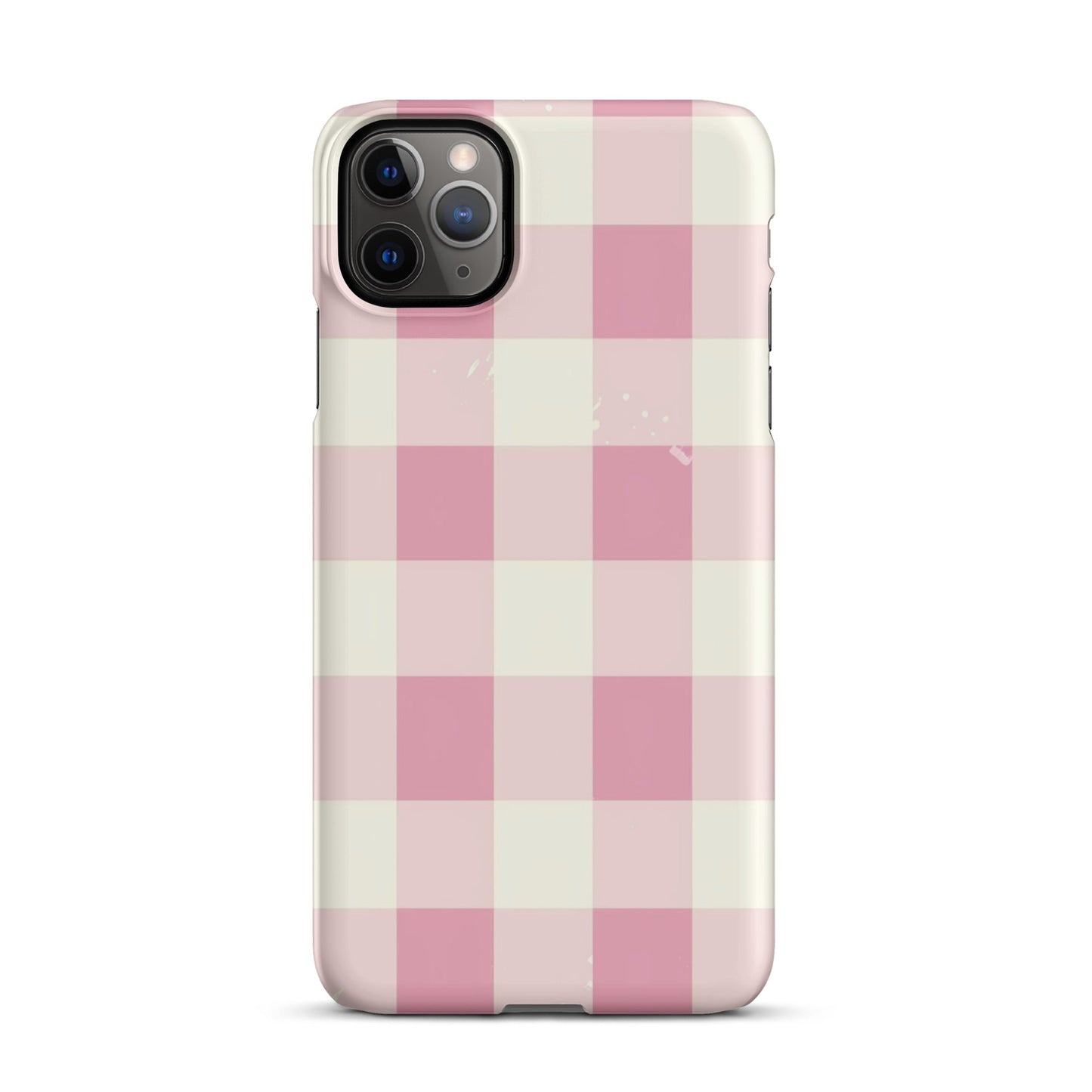 Pink Check Phone case for iPhone