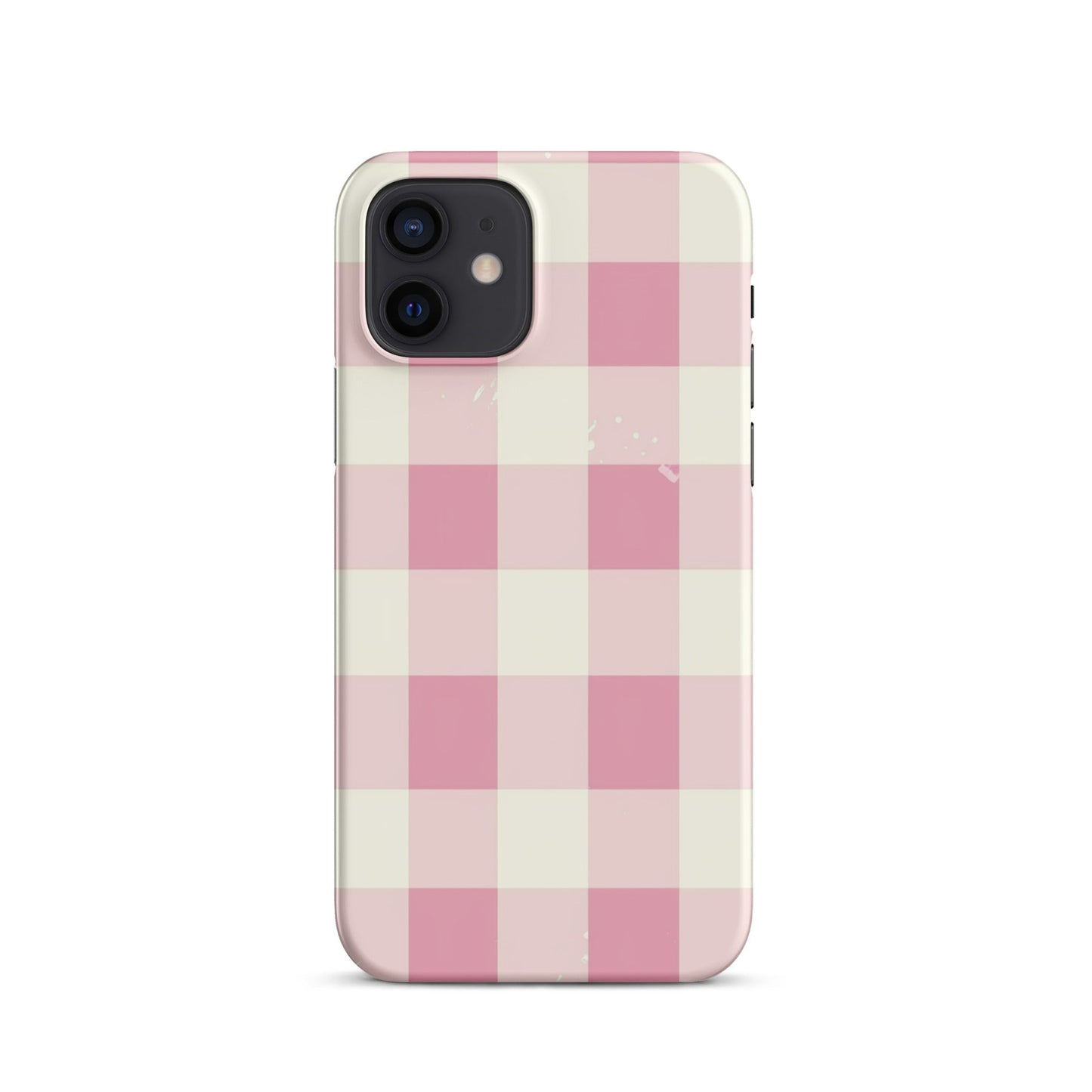 Pink Check Phone case for iPhone