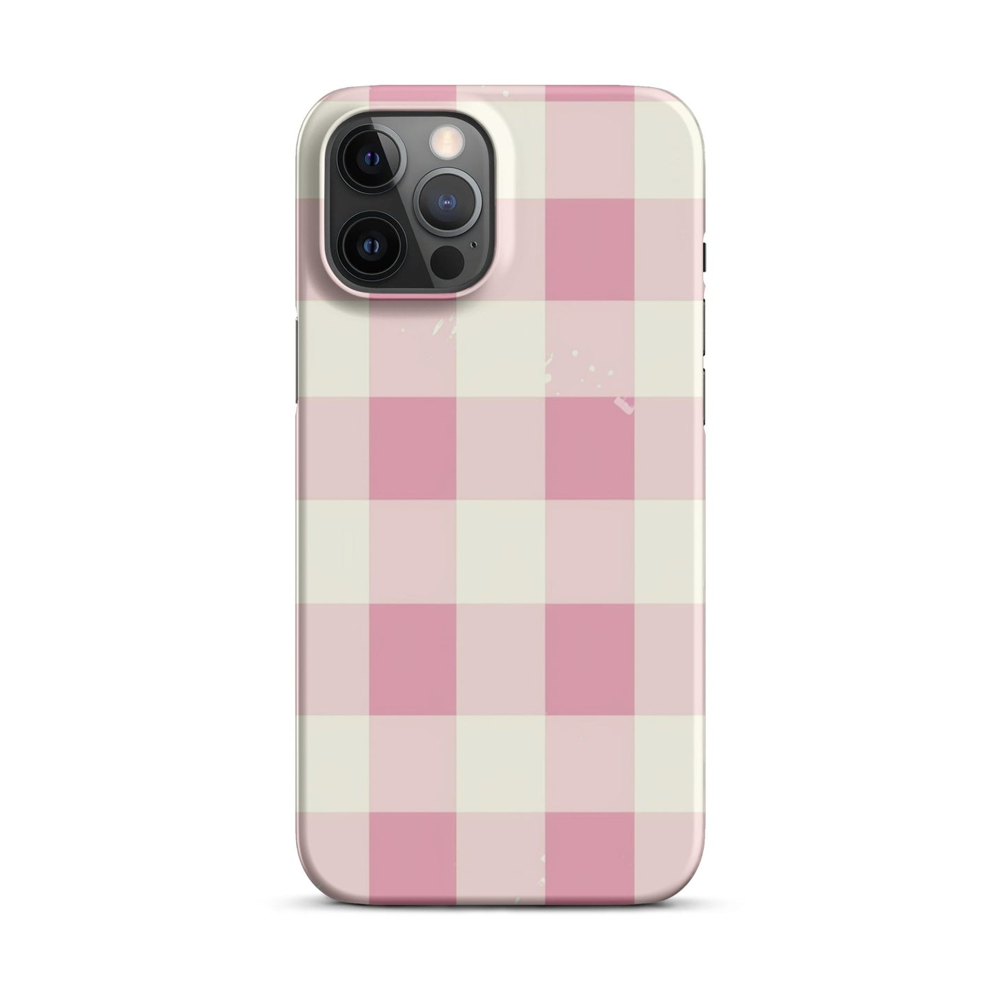 Pink Check Phone case for iPhone