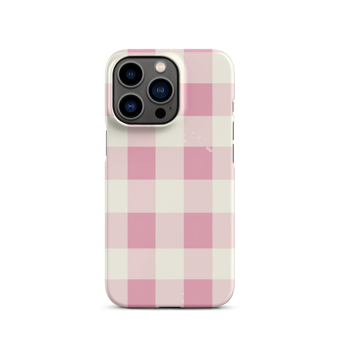 Pink Check Phone case for iPhone