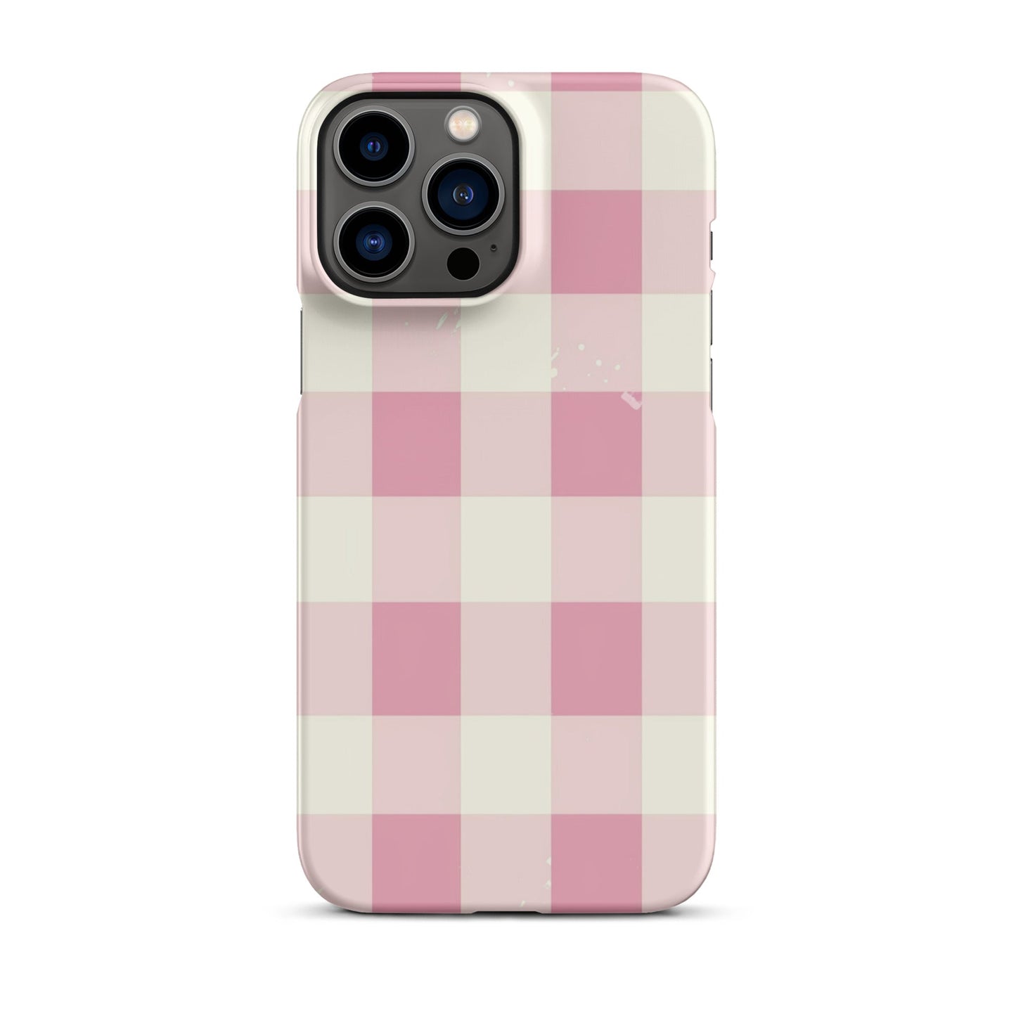 Pink Check Phone case for iPhone