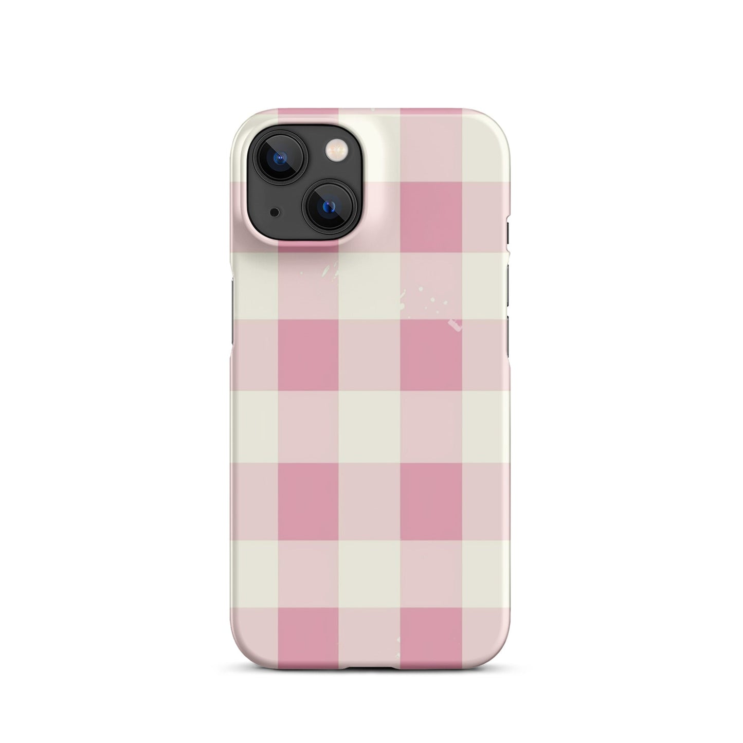 Pink Check Phone case for iPhone