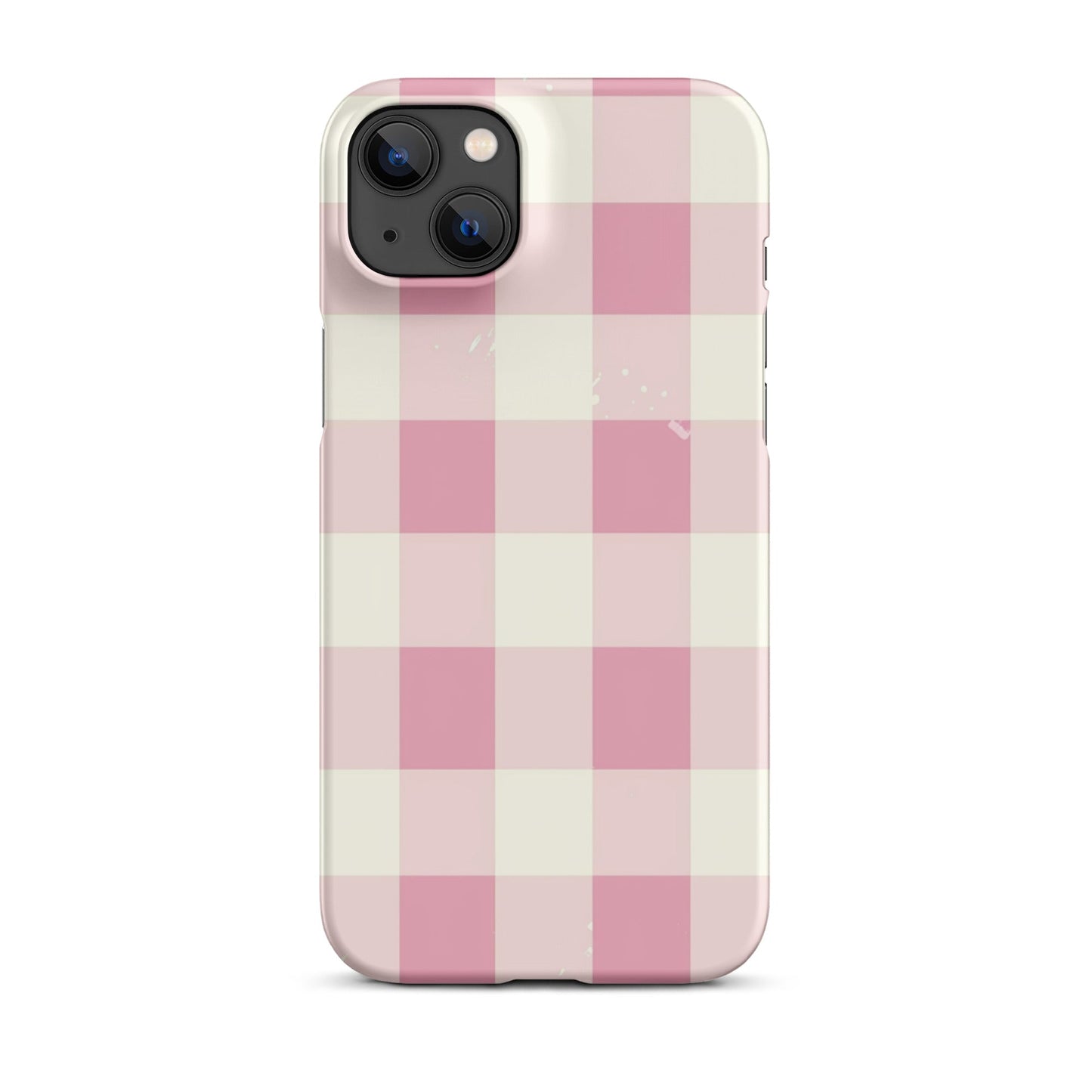 Pink Check Phone case for iPhone