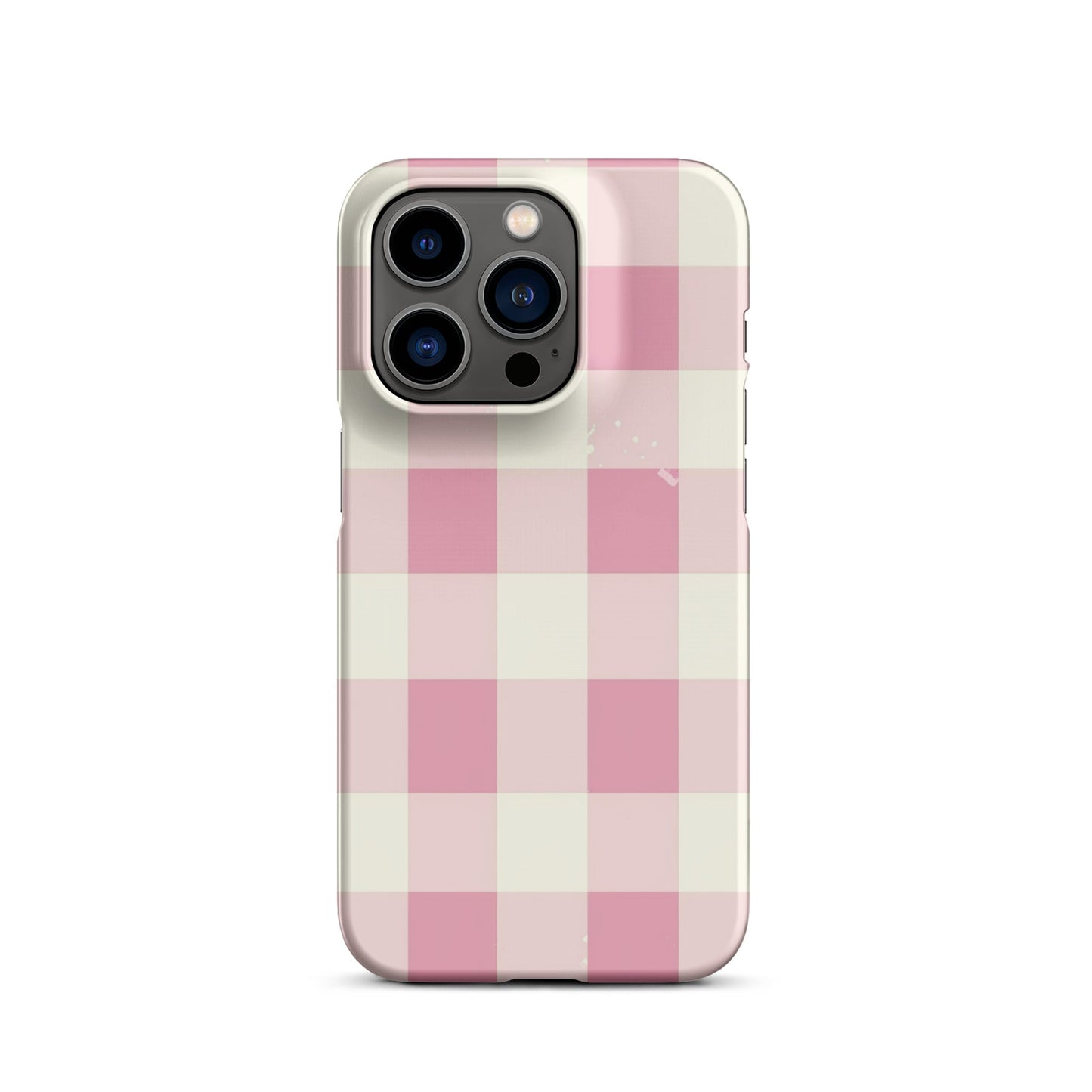 Pink Check Phone case for iPhone