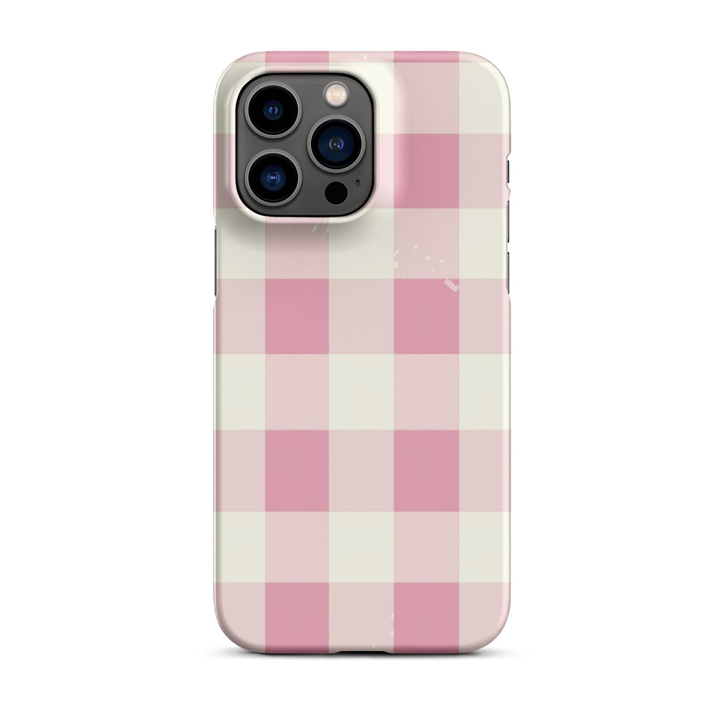 Pink Check Phone case for iPhone
