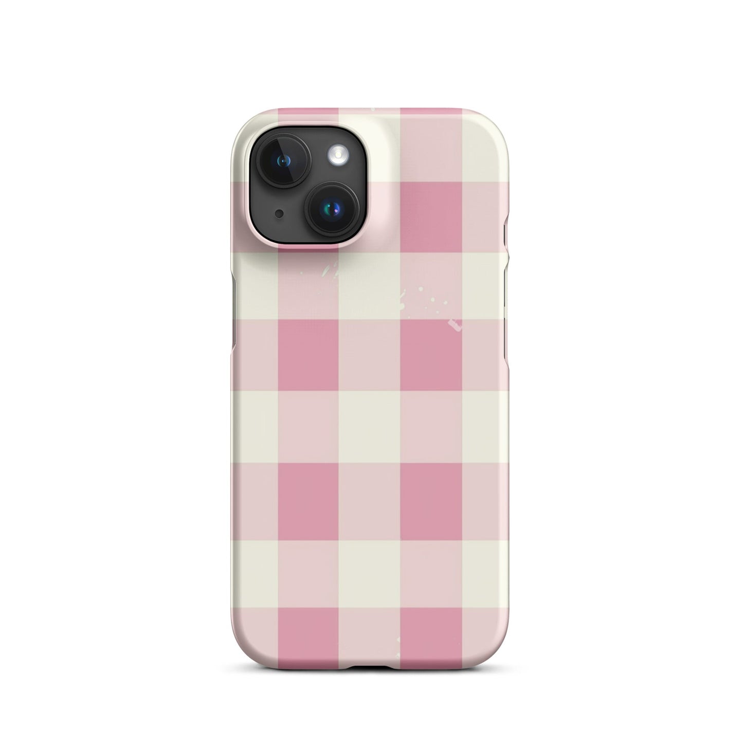 Pink Check Phone case for iPhone
