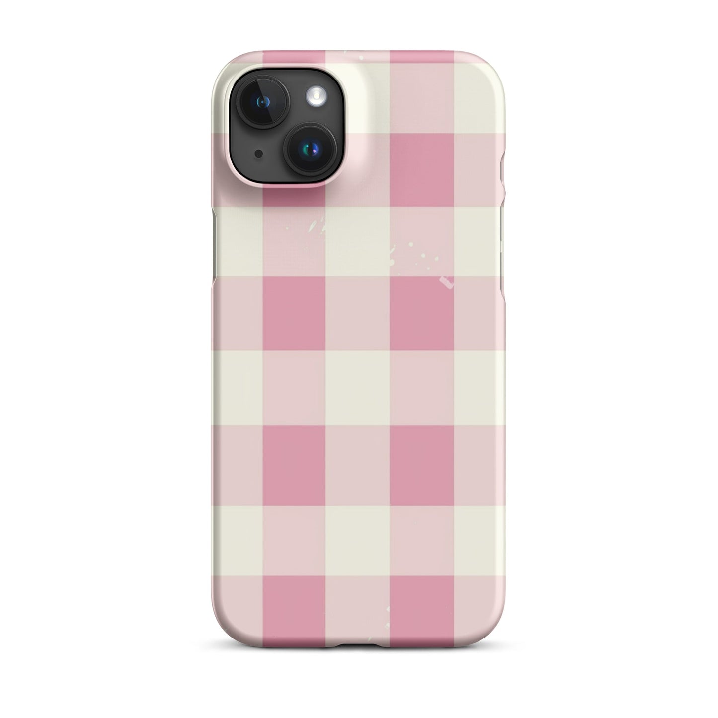 Pink Check Phone case for iPhone