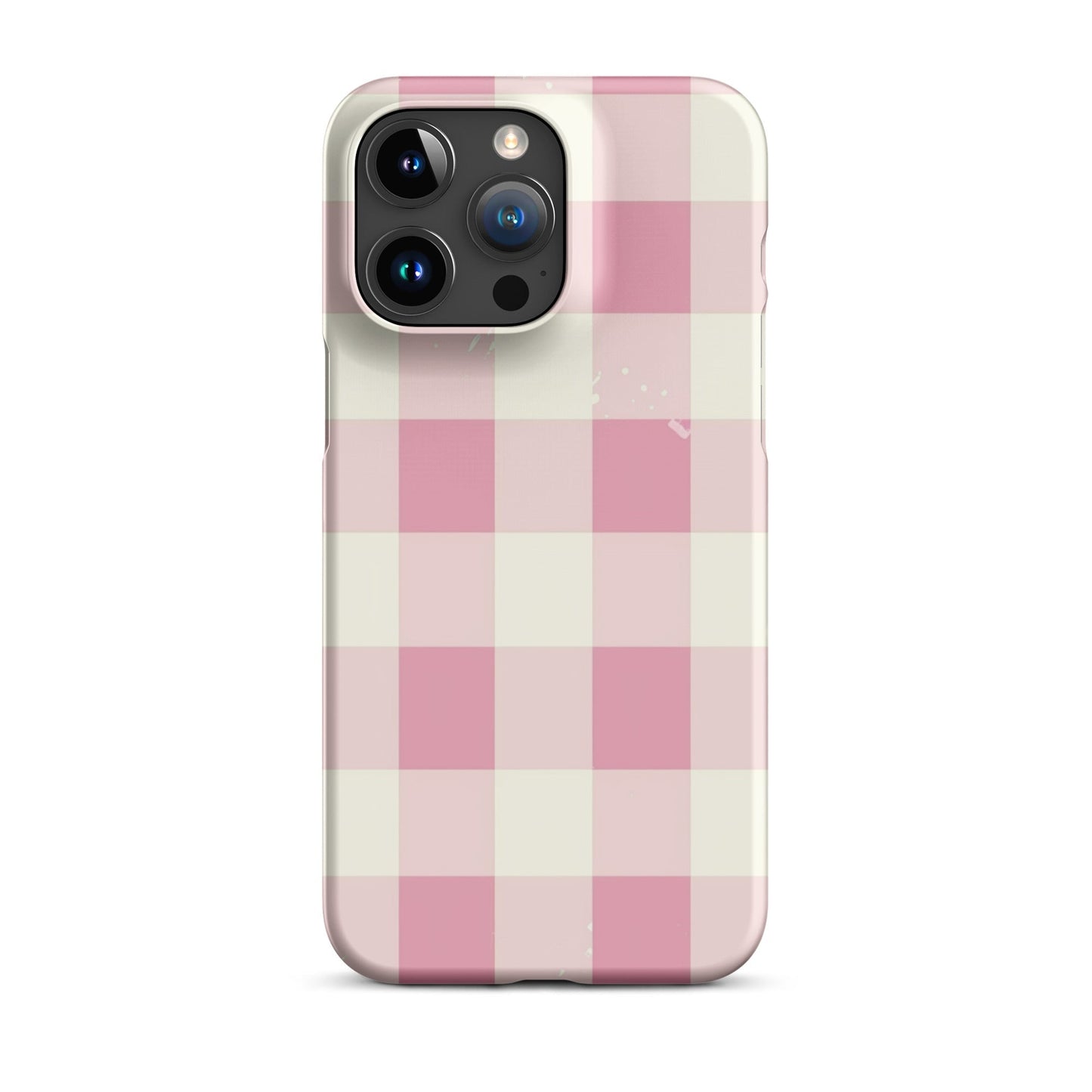Pink Check Phone case for iPhone